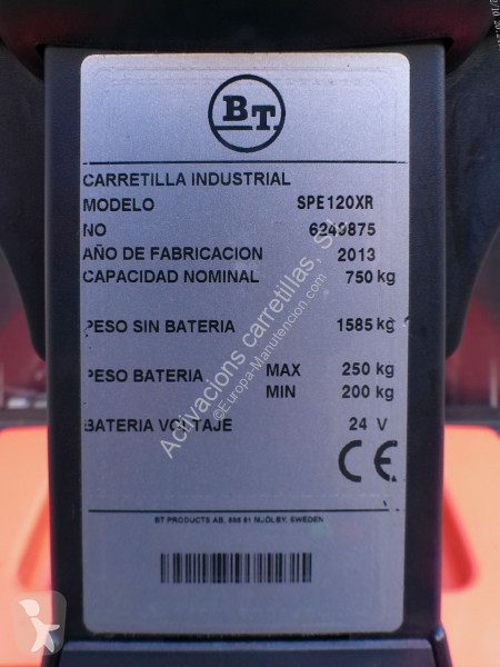 Apilador Toyota SPE 120 XR