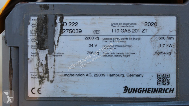 Stohovač Jungheinrich EJD 222 201 ZT LI-ION