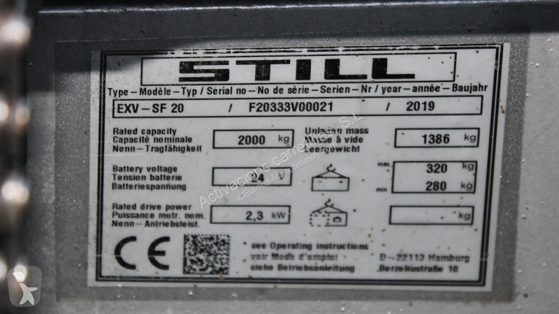 مرفاع شوكي Still EXV-SF20