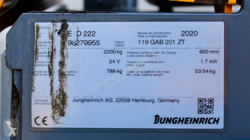 مرفاع شوكي Jungheinrich EJD 222 201 ZT LI-ION