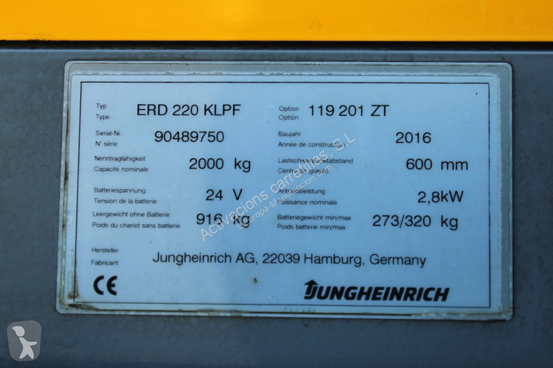 مرفاع شوكي Jungheinrich 201 ZT