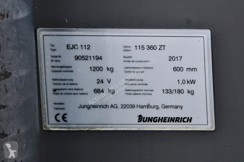 مرفاع شوكي Jungheinrich 360 ZT