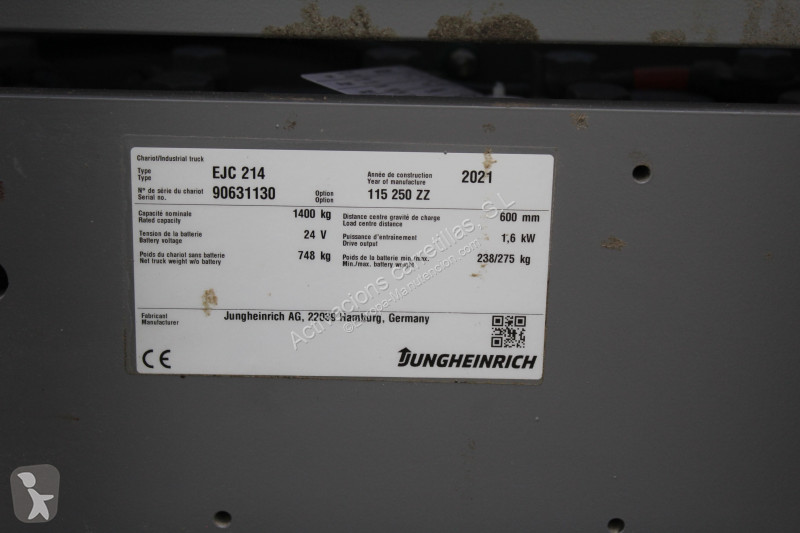 مرفاع شوكي Jungheinrich 250 ZZ
