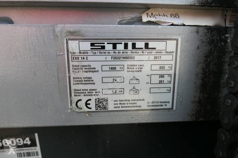Stacker Still EXV 14 C Batterie 40/2025