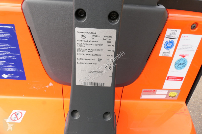 Apilador BT SWE 080L Batterie 15/2024