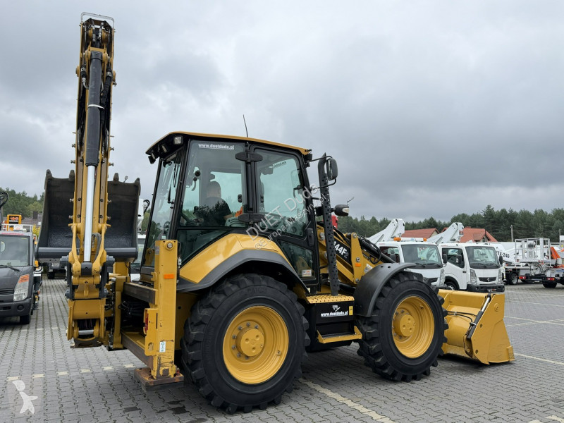 Retroexcavadora Caterpillar 444F Sterowanie na...