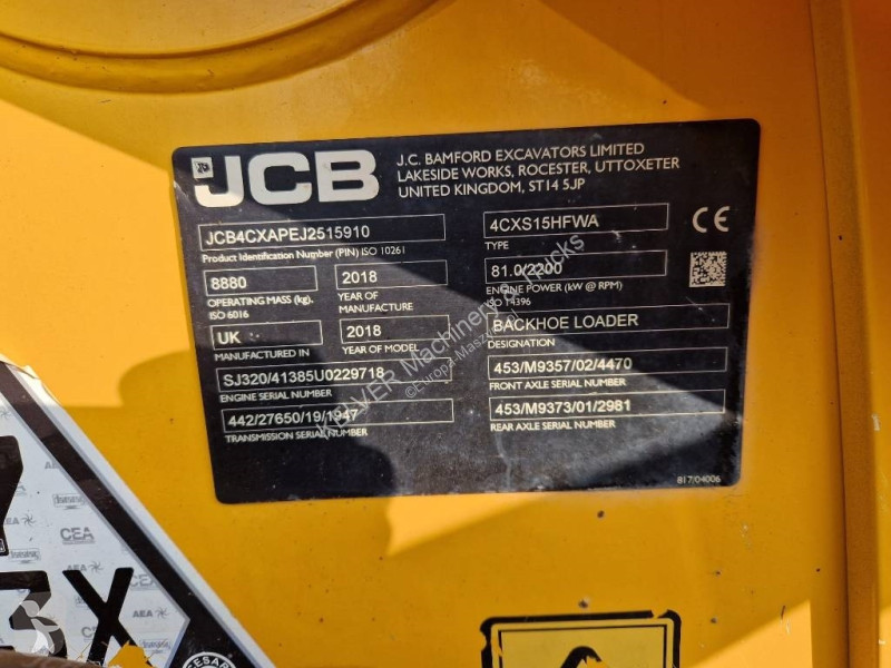 Buldoexcavator JCB 4CX SUPER 5CX * 2018r. *...