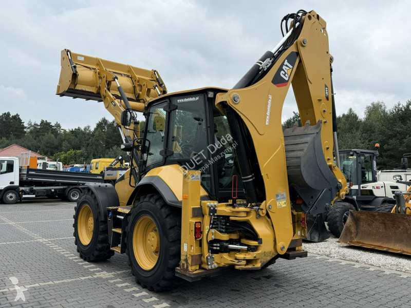 Retroexcavadora Caterpillar 444F Sterowanie na...