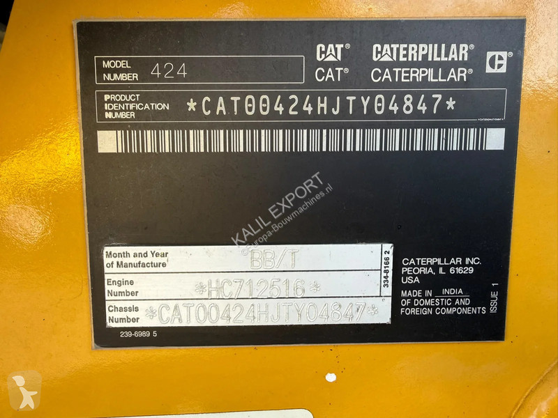 Экскаватор-погрузчик Caterpillar 424 Backhoe...
