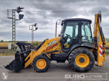 Traktor med grab JCB
