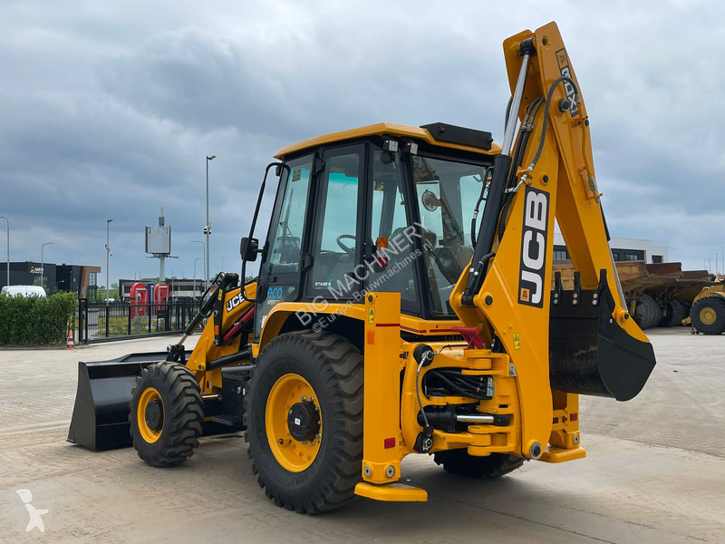 Traktor med grab JCB 3DX 4x4 A/C Hammerlines