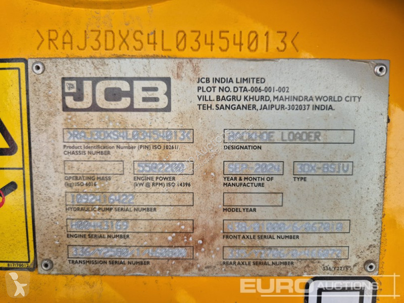 Graaflaadmachine JCB 3DX BSIV