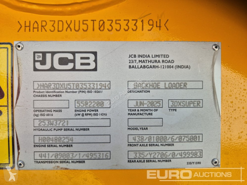 Graaflaadmachine JCB 3DX SUPER