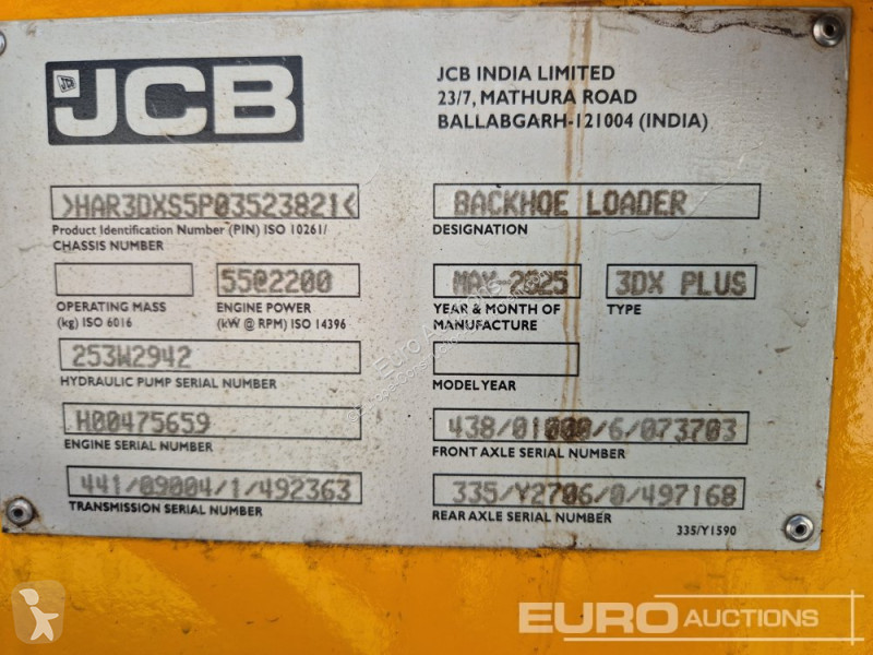 Retroescavadora JCB 3DX PLUS