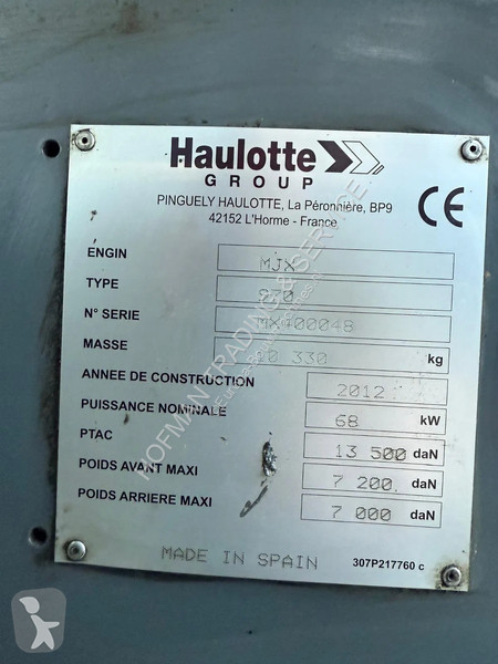 لودر حفار Haulotte MJX970