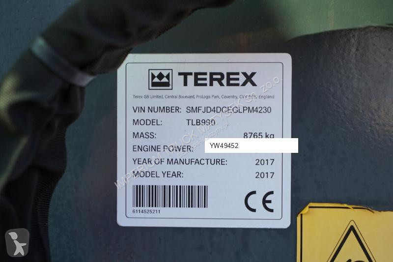 Traktor med grab Terex TLB 990