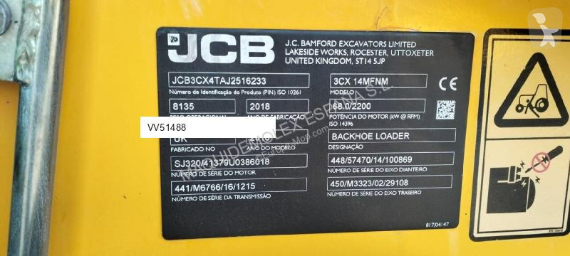 Traktor med grab JCB 3CX-14