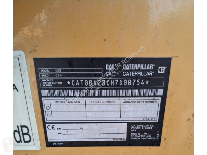Graaflaadmachine Caterpillar 428-07