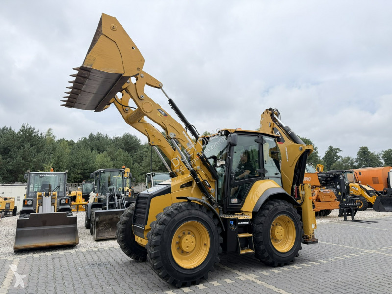 Retroexcavadora Caterpillar 444F Sterowanie na...