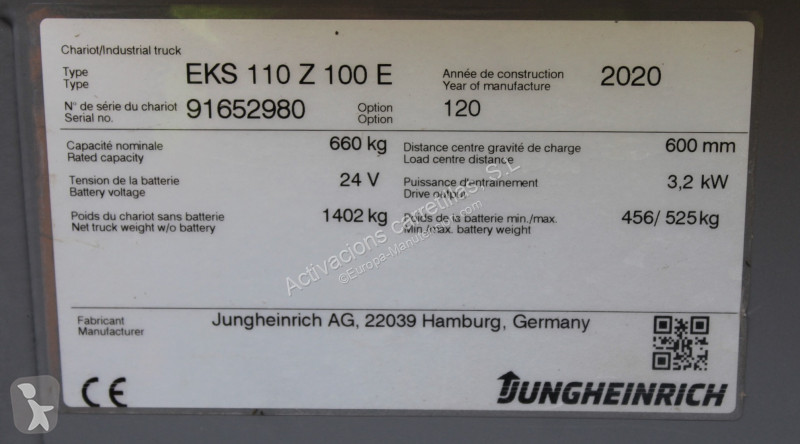 رافعة ملتقطة Jungheinrich 100E