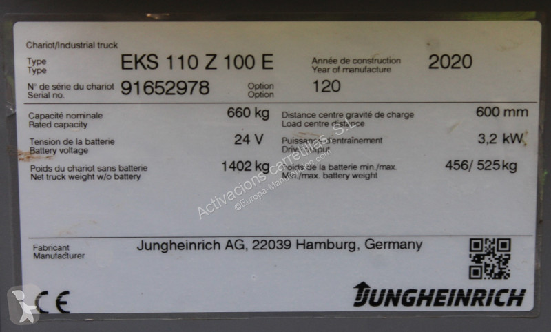 رافعة ملتقطة Jungheinrich 100E