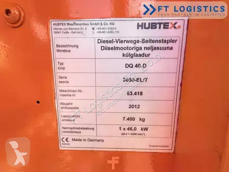رافعة شوكية متعددة الاتجاهات Hubtex