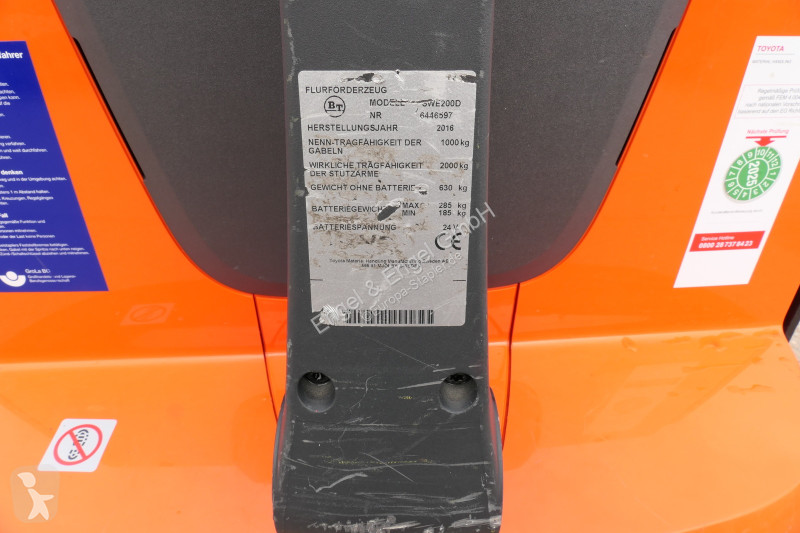 Stivuitor cu catarg retractabil BT SWE 200D...
