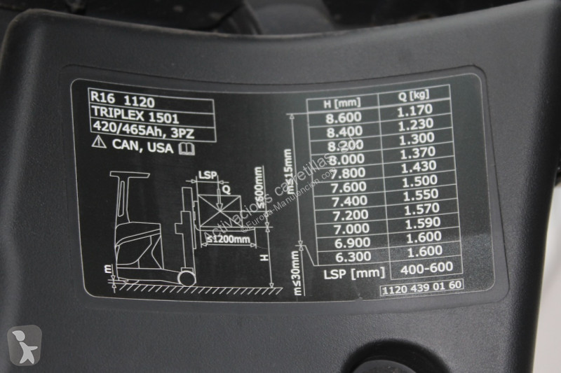 Chariot à mât rétractable Linde R16-01