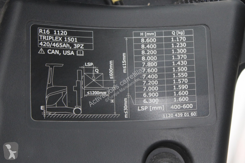 Chariot à mât rétractable Linde R 16
