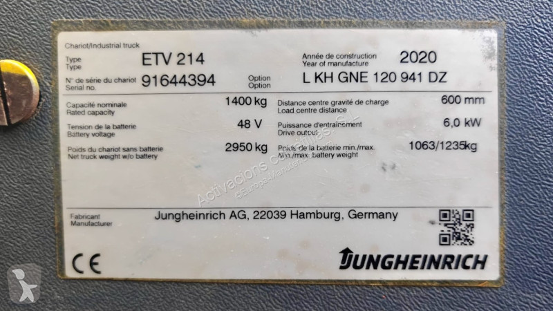 رافعة شوكية مع صاري قابل للسحب Jungheinrich 941 DZ