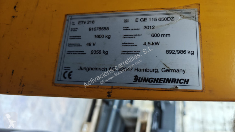 Carretilla retráctil Jungheinrich 650 DZ