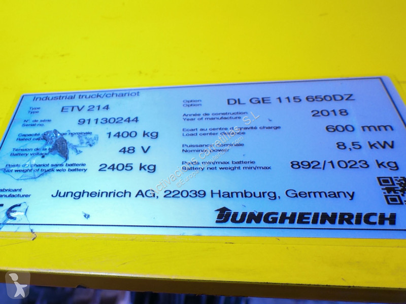Carretilla retráctil Jungheinrich 650 DZ