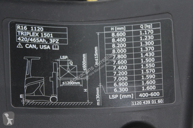Chariot à mât rétractable Linde R16-01