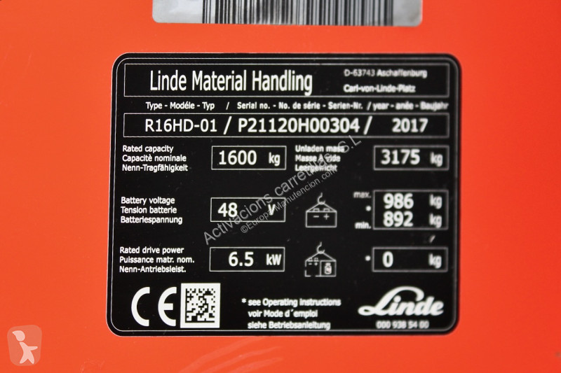 رافعة شوكية مع صاري قابل للسحب Linde