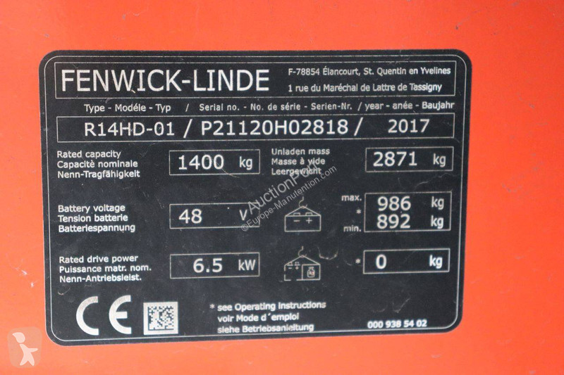 Carretilla retráctil  R14HD-01