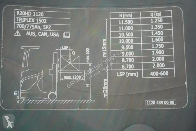 رافعة شوكية مع صاري قابل للسحب Linde R 20 HD 1120