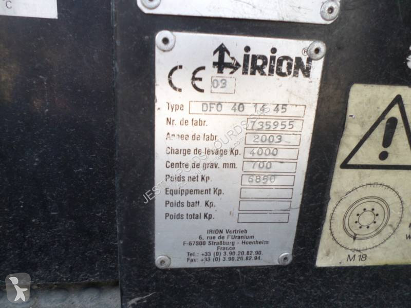 Stivuitor cu incarcare laterala Irion DF 0 40