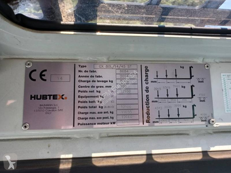 Smalgangstruck Hubtex  GX 80L/14/45 ST