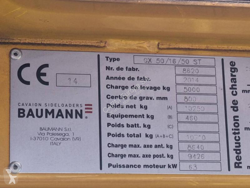 Stivuitor cu incarcare laterala Baumann /16/50 ST