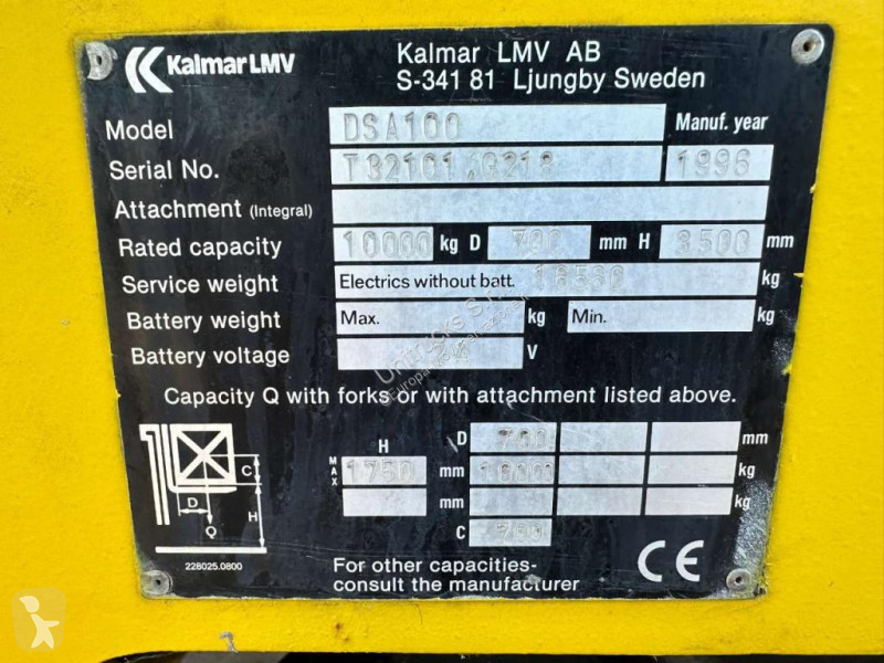 رافعة شوكية مع تحميل جانبي Kalmar DSA-100
