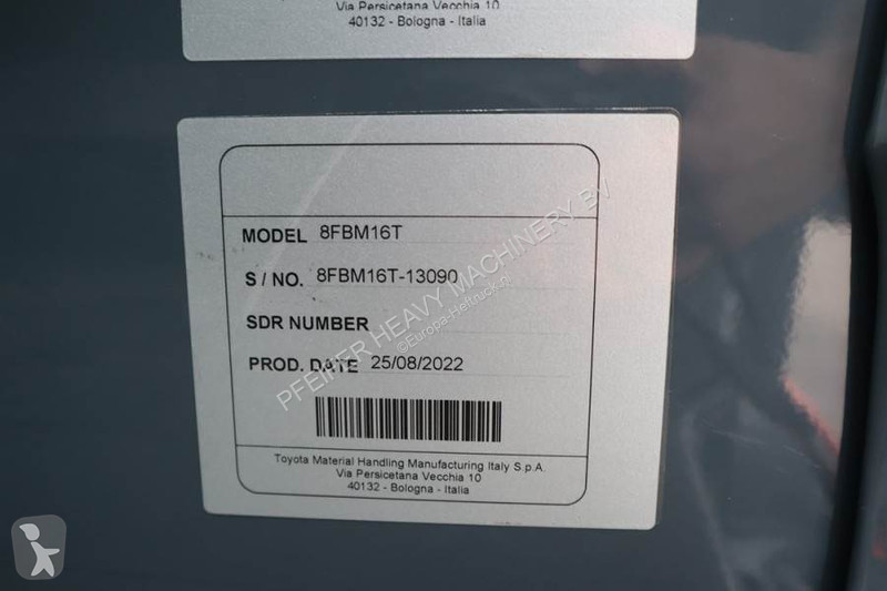 Lyfttruck Toyota 8FBM16T Valid inspection,...