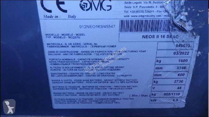 Stivuitor multidirectional OMG NEOS II 16 SAEC