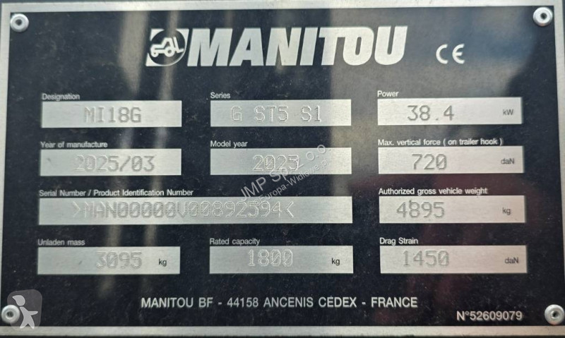 Автопогрузчик Manitou NEW TRIPLEX 4700mm
