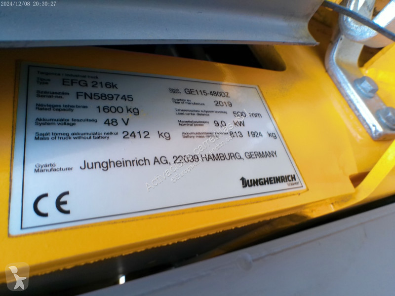 Stivuitor Jungheinrich EFG 216k 480 DZ Li-Ion