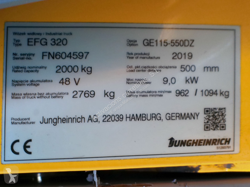 Heftruck Jungheinrich 550 DZ