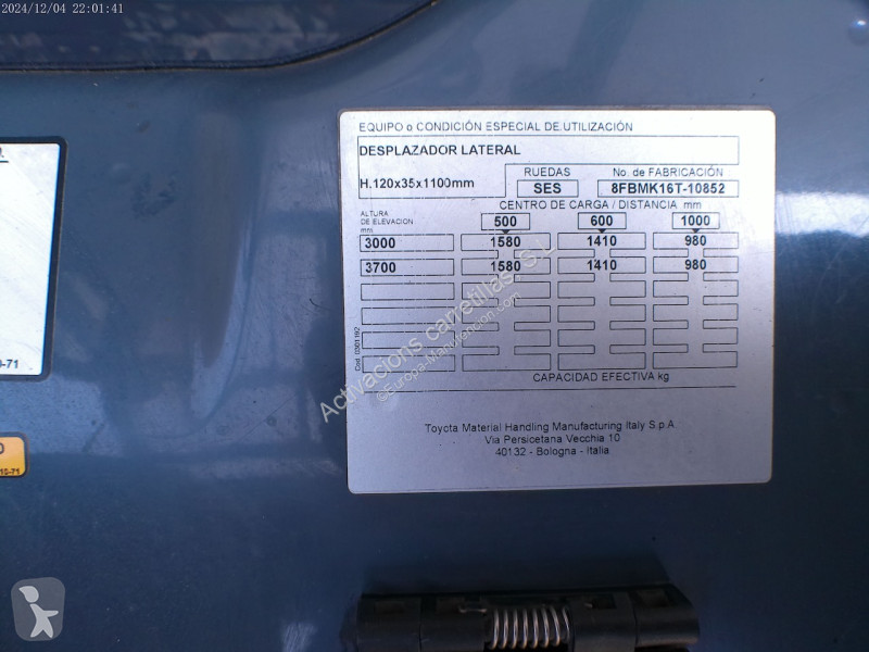 Toyota 8FBMK16T Gabelstapler