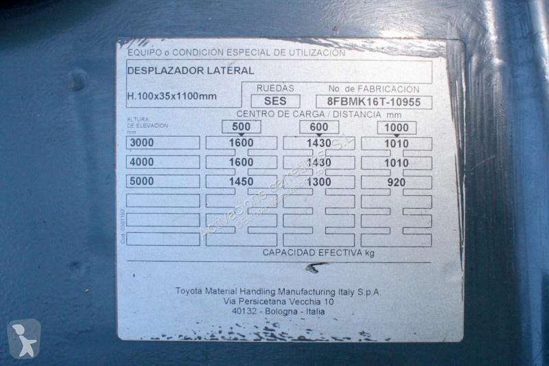 رافعة شوكية Toyota 8FBMK16T