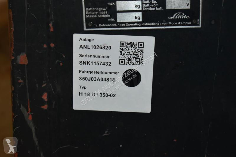 Vysokozdvižný vozík Linde  H 18 D 350-02