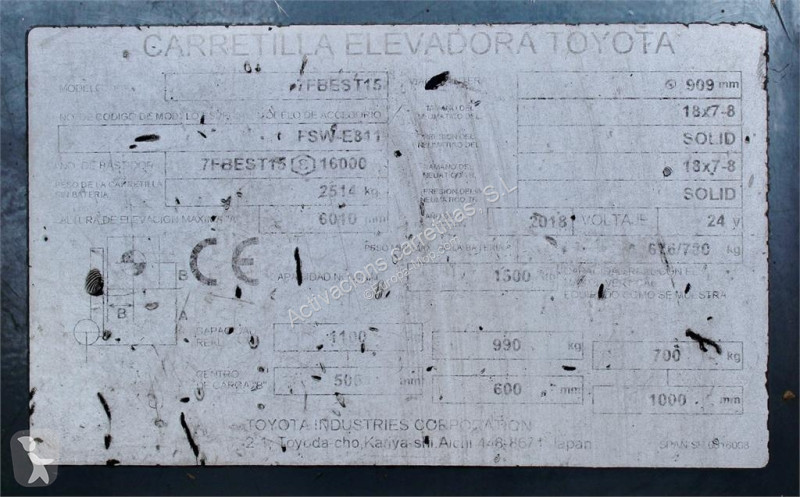 Carretilla elevadora Toyota