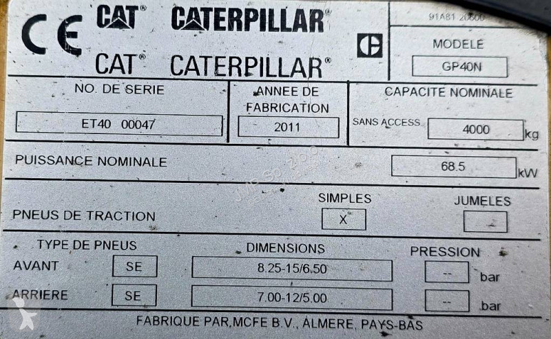 Chariot élévateur Caterpillar GP 40 N